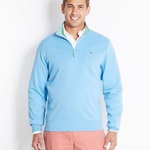 NEW Vineyard Vines Stratford 1/4 Zip Pullover BLUE